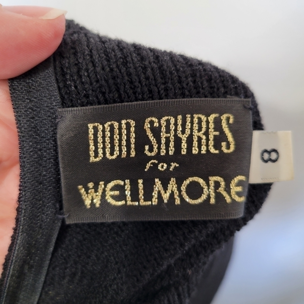 Vintage Don Sayres for Wellmore Saks Fifth Avenue Wool Blend Fitted Dress size 8 - Picture 8 of 12